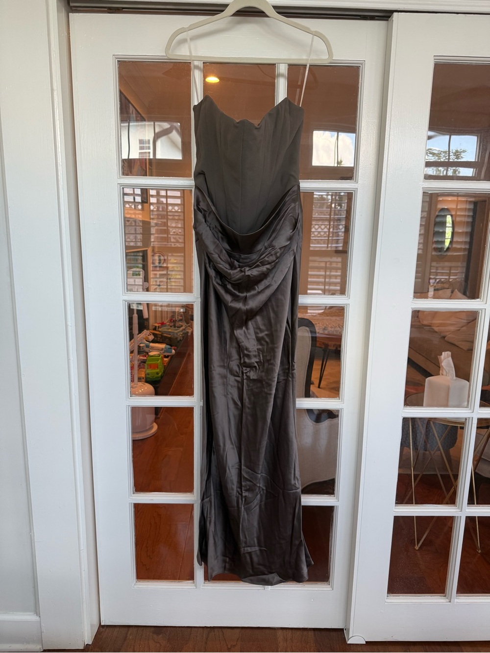 House of CB Persephone dress in color smoke. Regular cup - Picture 3 of 12